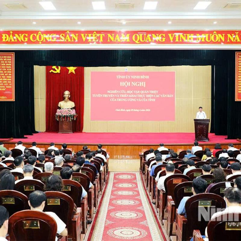 Hội nghị nghiên cứu học tập quán triệt tuyên truyền và triển khai thực hiện các văn bản của trung ương và của tỉnh