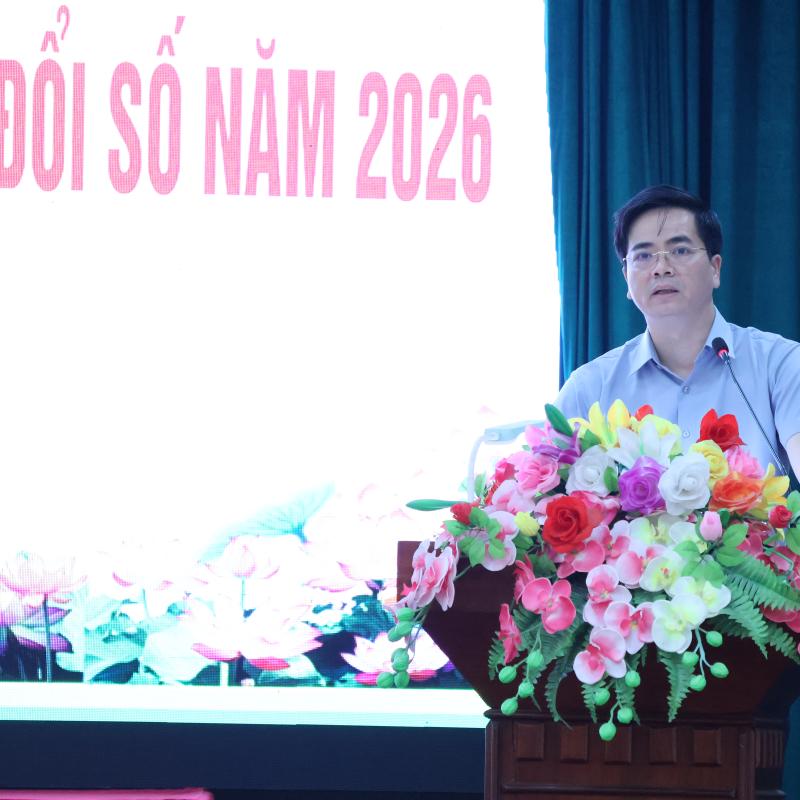 Hội nghị triển khai các giải pháp thực hiện nhiệm vụ chuyển đổi số năm 2026