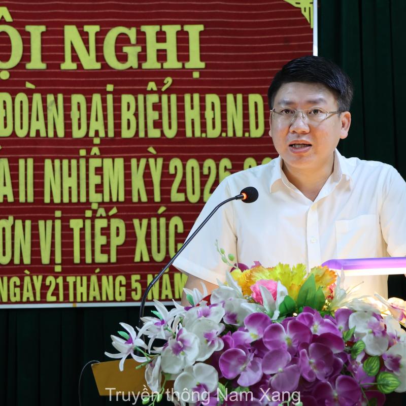 Đoàn đại biểu Hội đồng nhân dân xã Nam Xang khóa II, nhiệm kỳ 2026 - 2031 tiếp xúc cử tri tại các đơn vị số 1, số 3 và số 5