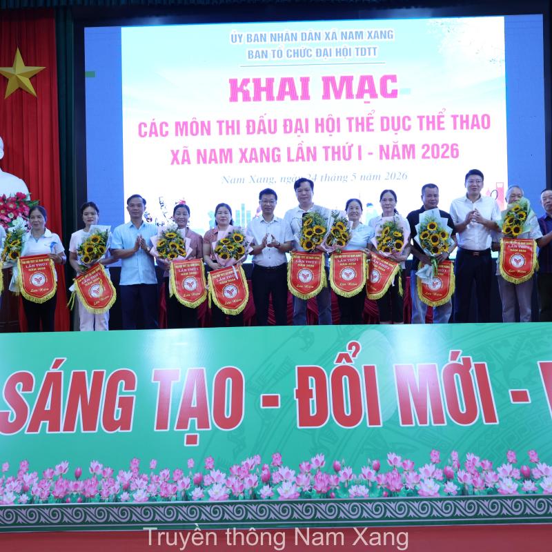 Sôi nổi các môn thi đấu tại Đại hội TDTT xã Nam Xang lần thứ I - năm 2026