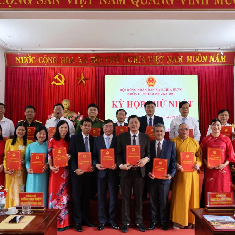 KỲ HỌP THỨ NHẤT HĐND XÃ NGHĨA HƯNG KHÓA II, NHIỆM KỲ 2026 – 2031