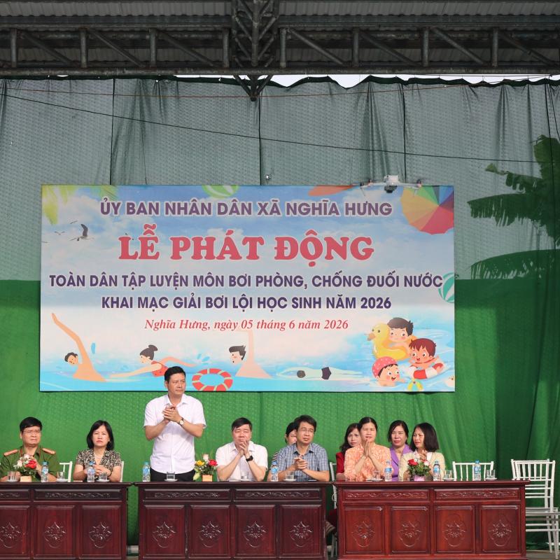 NGHĨA HƯNG TỔ CHỨC GIẢI BƠI LỘI HỌC SINH NĂM 2026