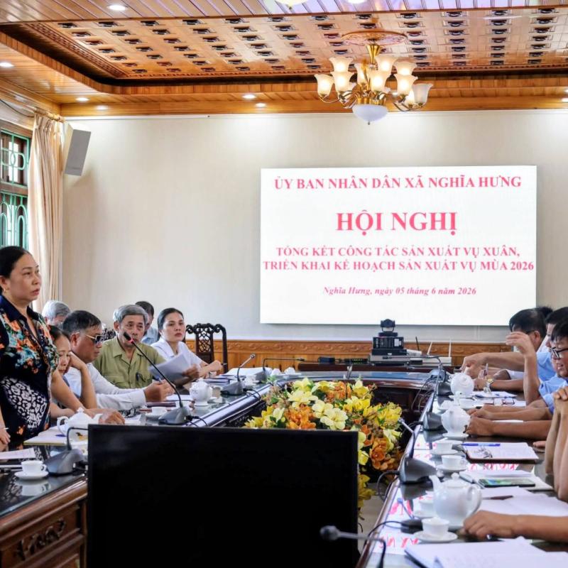 XÃ NGHĨA HƯNG TRIỂN KHAI NHIỆM VỤ SẢN XUẤT VỤ MÙA NĂM 2026