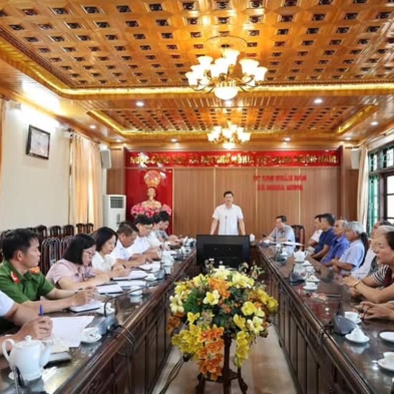 XÃ NGHĨA HƯNG LẤY Ý KIẾN PHƯƠNG ÁN BỒI THƯỜNG, HỖ TRỢ THỰC HIỆN DỰ ÁN CẦU NINH CƯỜNG