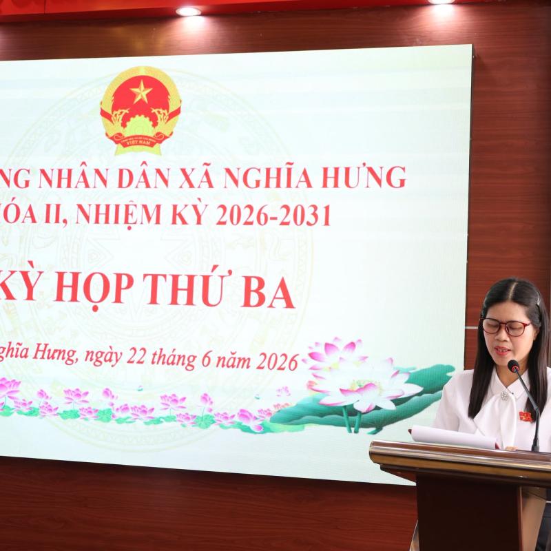 HĐND XÃ NGHĨA HƯNG THÔNG QUA NGHỊ QUYẾT SẮP XẾP ĐƠN VỊ THÔN VÀ HỖ TRỢ DIỆT CHUỘT BẢO VỆ SẢN XUẤT LÚA