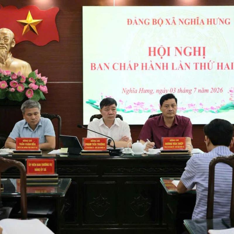 BAN CHẤP HÀNH ĐẢNG BỘ XÃ NGHĨA HƯNG HỌP LẦN THỨ 20, CHO Ý KIẾN NHIỀU NỘI DUNG QUAN TRỌNG