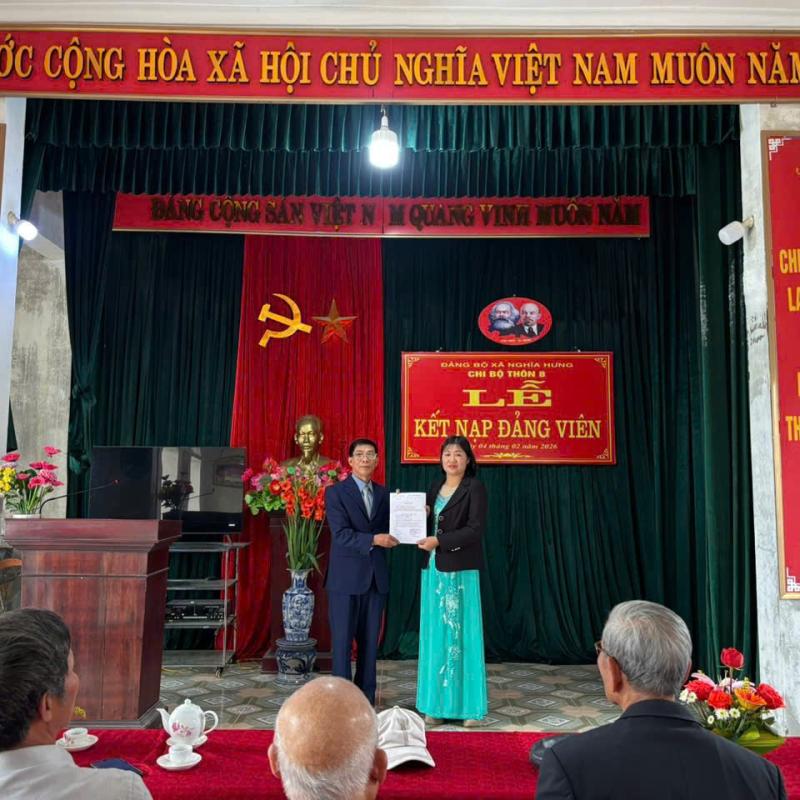 ĐẢNG BỘ XÃ NGHĨA HƯNG TĂNG CƯỜNG CÔNG TÁC PHÁT TRIỂN ĐẢNG VIÊN MỚI