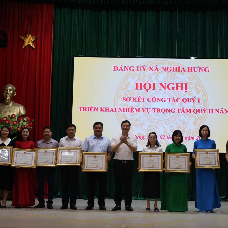 ĐẢNG ỦY XÃ NGHĨA HƯNG SƠ KẾT CÔNG TÁC QUÝ I, TRIỂN KHAI NHIỆM VỤ QUÝ II NĂM 2026