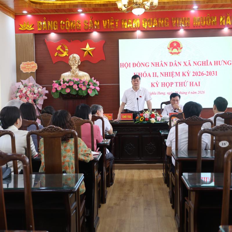 KỲ HỌP THỨ HAI HĐND XÃ NGHĨA HƯNG KHÓA II THÔNG QUA NHIỀU NGHỊ QUYẾT QUAN TRỌNG
