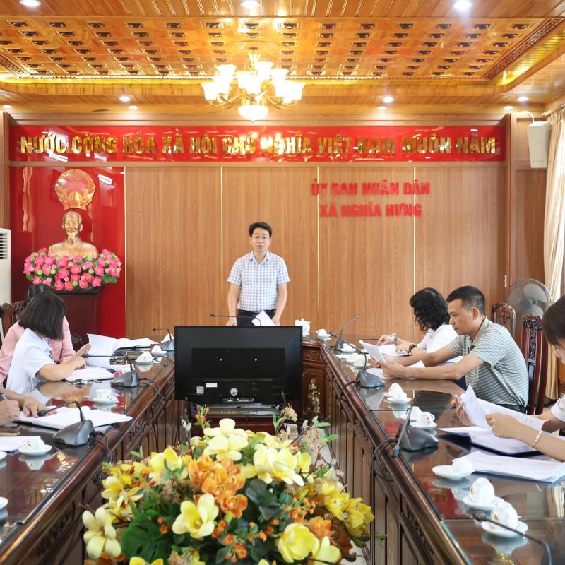 HỘI NGHỊ THÔNG QUA KẾT QUẢ TỰ CHẤM ĐIỂM CHỈ SỐ CẢI CÁCH HÀNH CHÍNH NĂM 2025 TẠI XÃ NGHĨA HƯNG
