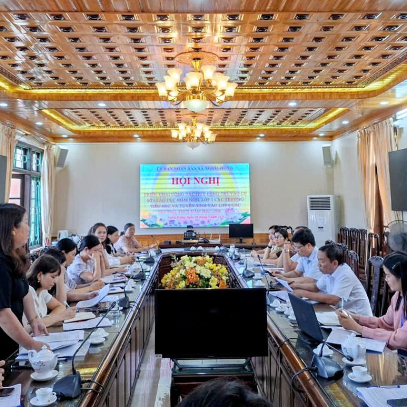 NGHĨA HƯNG TRIỂN KHAI CÔNG TÁC TUYỂN SINH ĐẦU CẤP NĂM HỌC 2026-2027