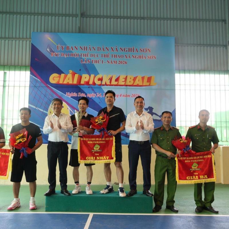 XÃ NGHĨA SƠN TỔ CHỨC THÀNH CÔNG GIẢI PICKLEBALL TRONG CHƯƠNG TRÌNH ĐẠI HỘI TDTT LẦN THỨ I - NĂM 2026