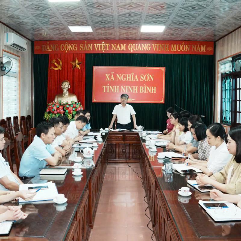 BAN THƯỜNG VỤ ĐẢNG ỦY XÃ NGHĨA SƠN GẶP MẶT CÁN BỘ TRONG DIỆN QUY HOẠCH