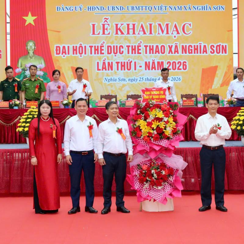 ĐẠI HỘI THỂ DỤC – THỂ THAO XÃ NGHĨA SƠN LẦN THỨ I, NĂM 2026 DẤU ẤN PHÁT TRIỂN PHONG TRÀO THỂ THAO QUẦN CHÚNG