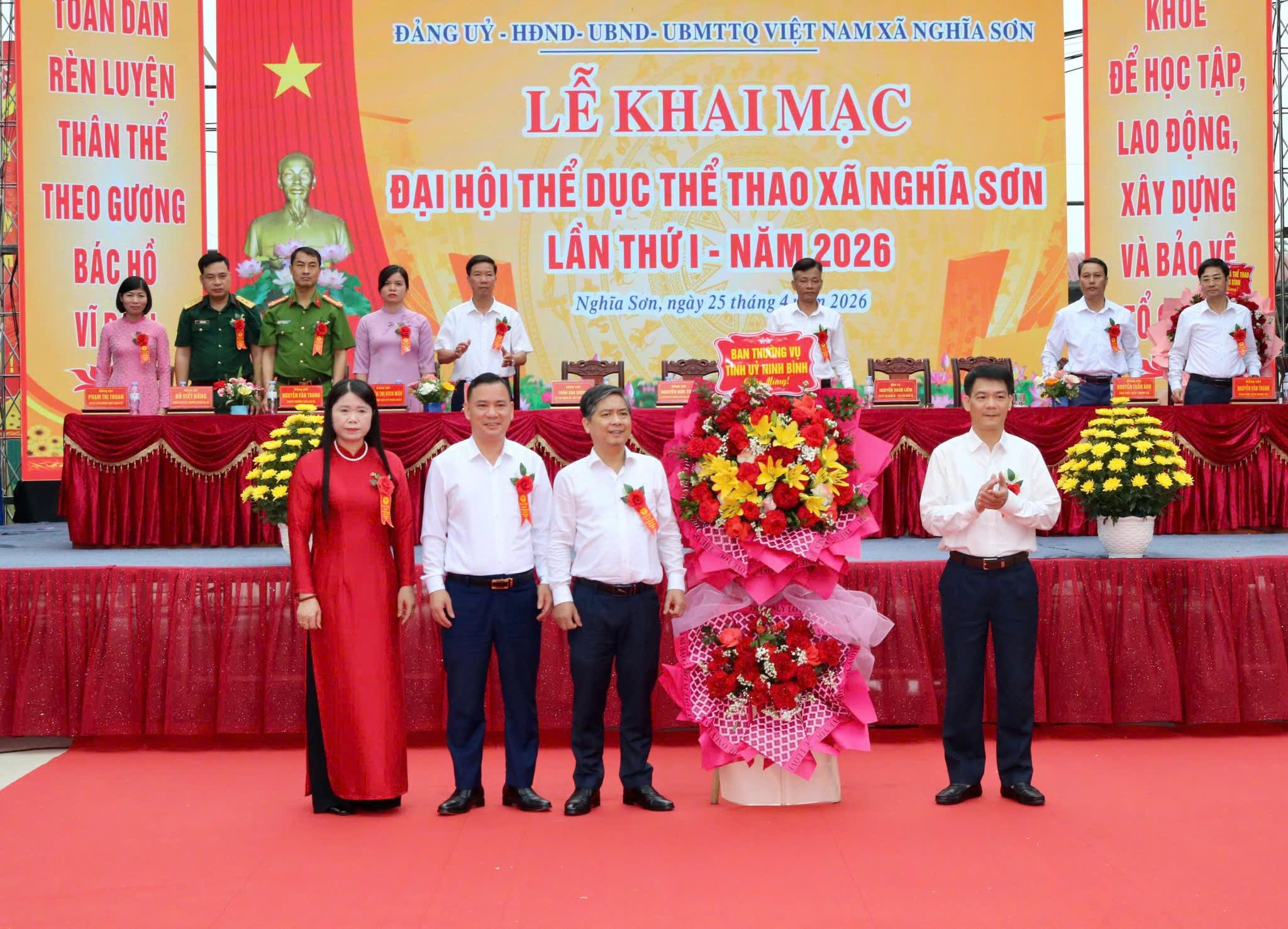 ĐẠI HỘI THỂ DỤC – THỂ THAO XÃ NGHĨA SƠN LẦN THỨ I, NĂM 2026 DẤU ẤN PHÁT TRIỂN PHONG TRÀO THỂ THAO QUẦN CHÚNG