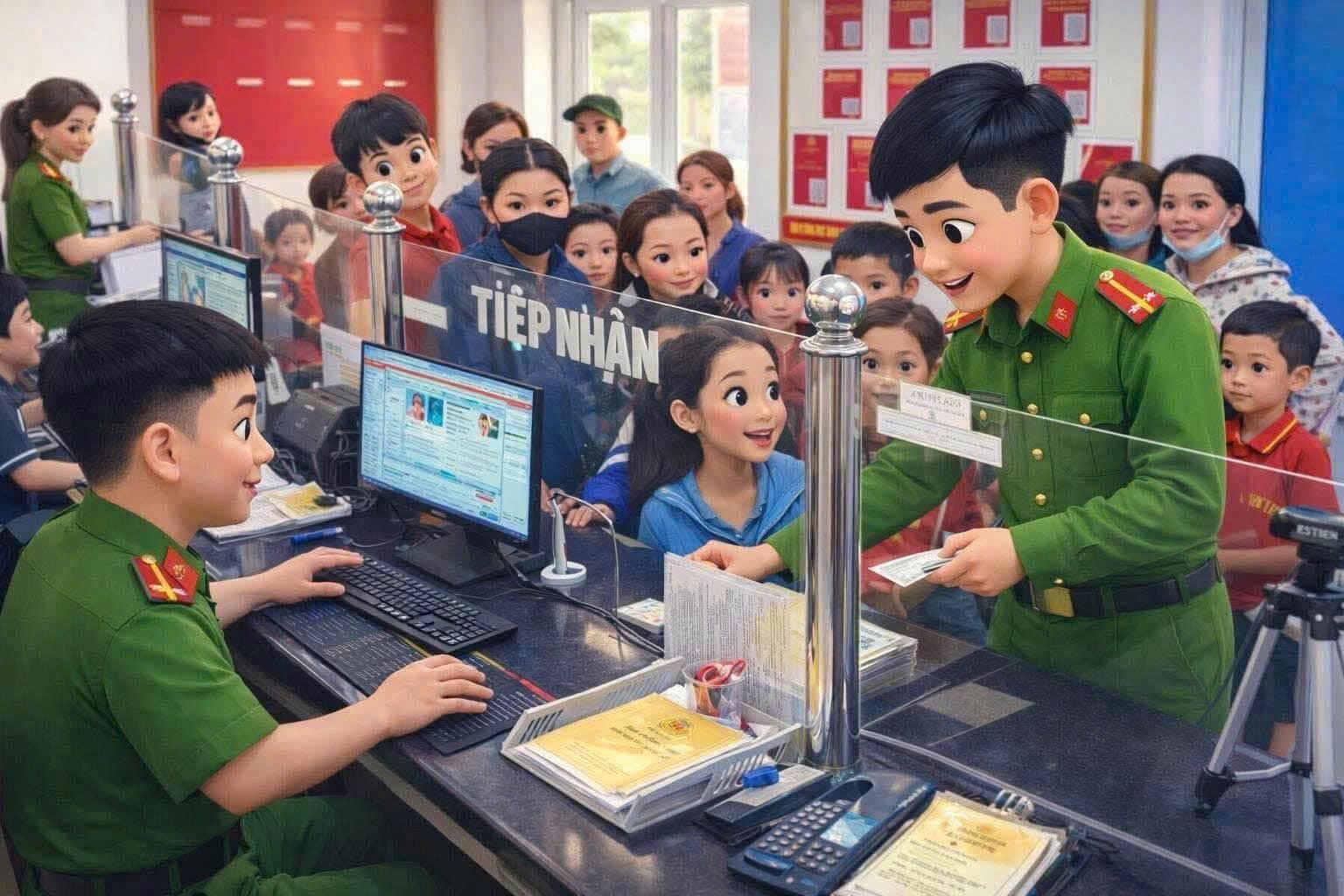 Thông báo về việc cấp Căn cước và tài khoản định danh điện tử cho học sinh trên địa bàn xã Nghĩa Sơn năm 2026