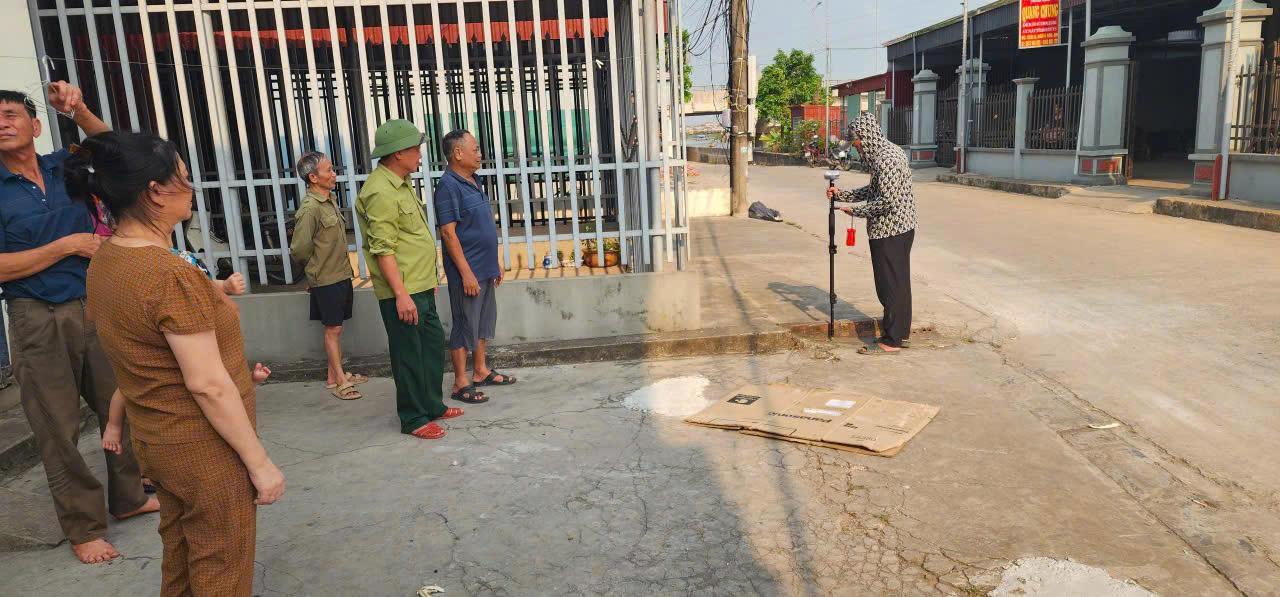 XÃ NGHĨA SƠN TĂNG CƯỜNG CÔNG TÁC ĐO ĐẠC, LẬP BẢN ĐỒ ĐỊA CHÍNH