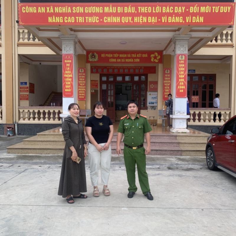Công an xã Nghĩa Sơn kịp thời hỗ trợ người dân nhận lại 150 triệu đồng chuyển nhầm