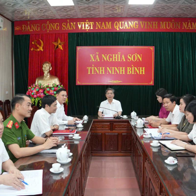 Hội nghị Ban Thường vụ Đảng ủy xã Nghĩa Sơn