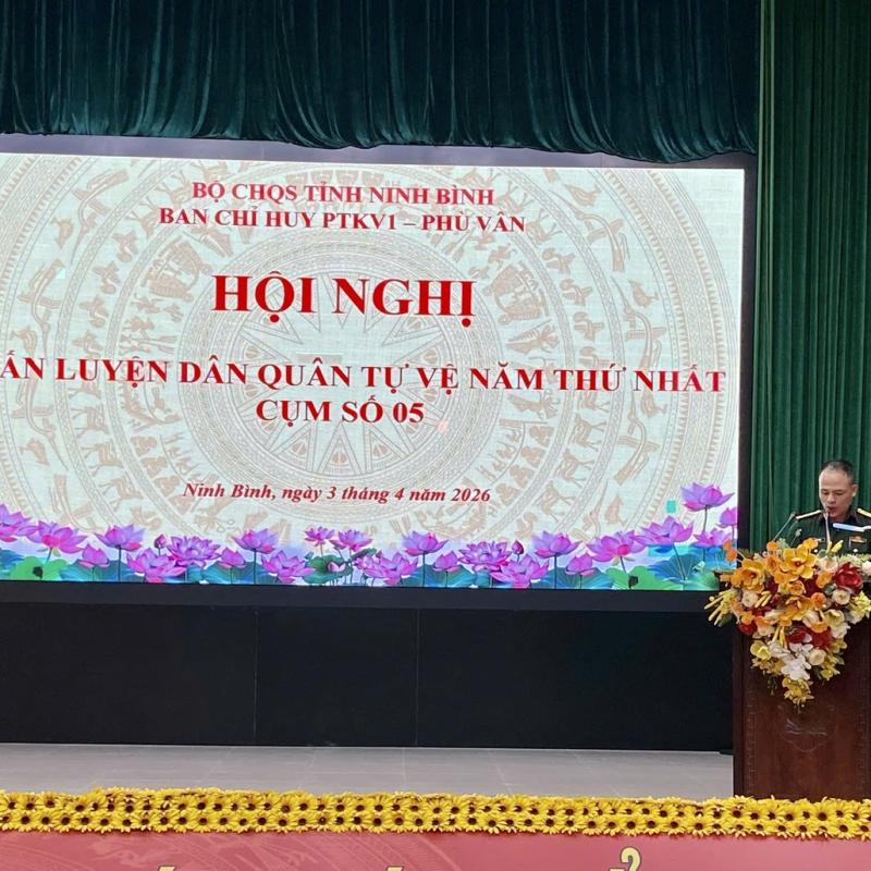 Khai mạc huấn luyện dân quân tự vệ năm thứ nhất cụm huấn luyện số 05