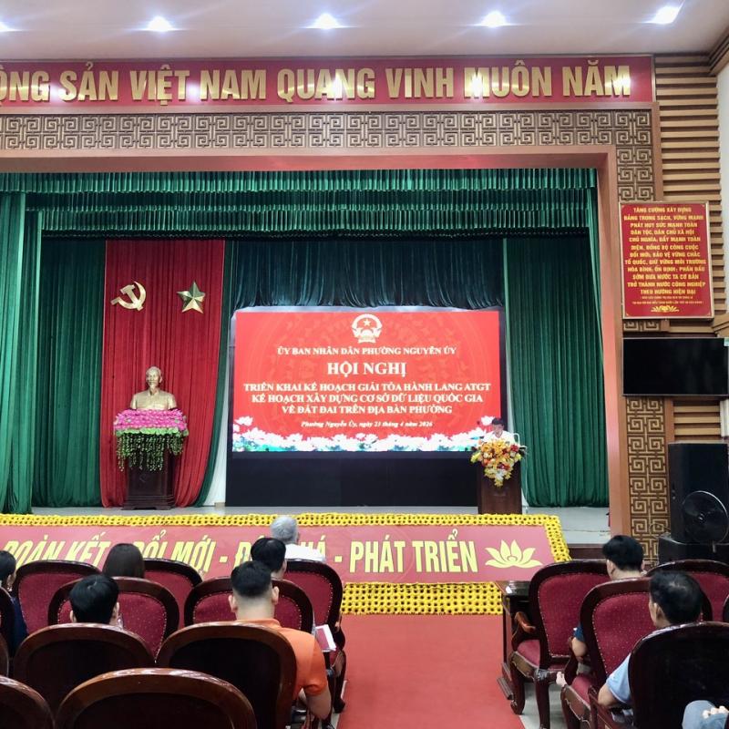 Phường Nguyễn Uý triển khai kế hoạch giải tỏa hành lang ATGT và xây dựng cơ sở dữ liệu quốc gia về đất đai