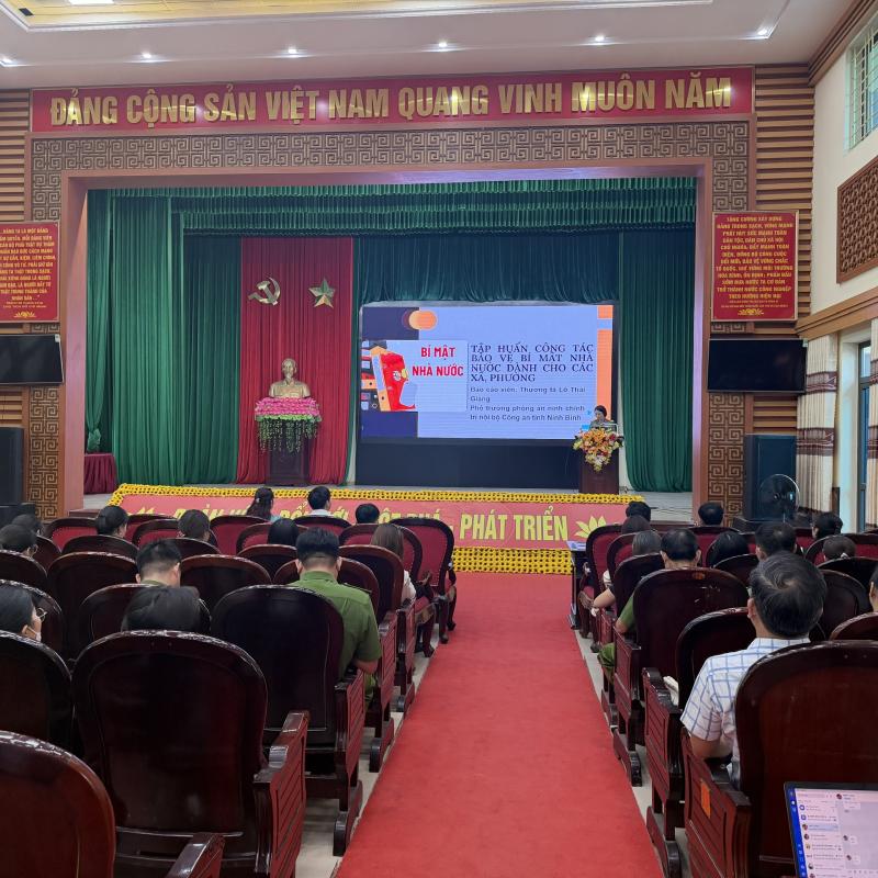 Phường Nguyễn Uý tập huấn các quy định của pháp luật về bảo vệ bí mật nhà nước