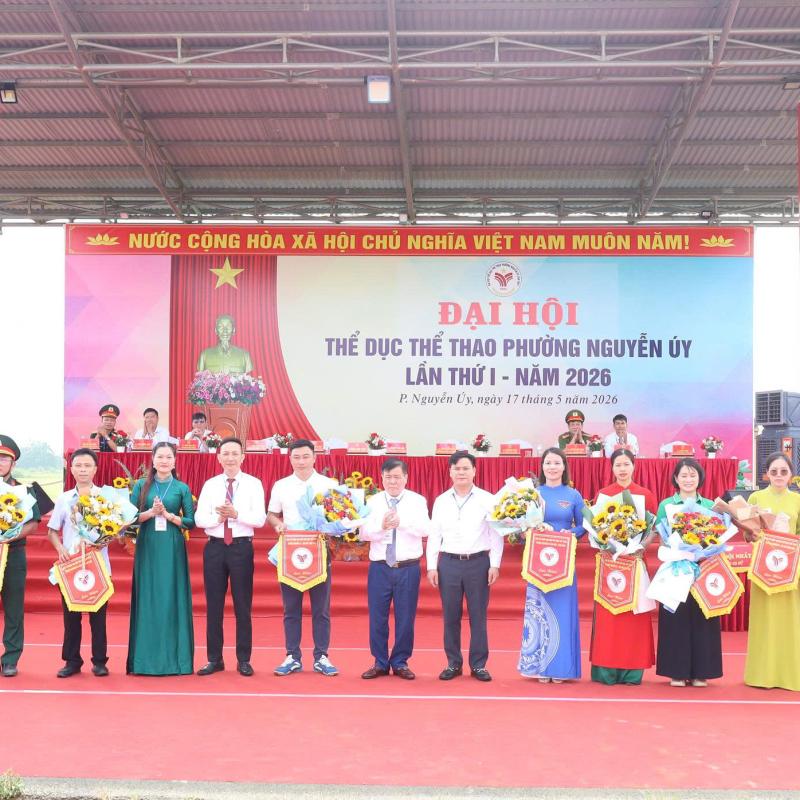 Phường Nguyễn Úy khai mạc Đại hội Thể dục thể thao lần thứ I năm 2026