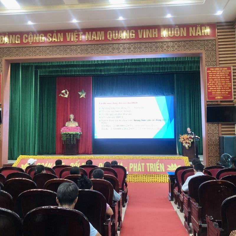 Hội nghị tuyên truyền, hướng dẫn và giải đáp chính sách bảo hiểm xã hội bảo hiểm y tế đối với các hộ kinh doanh