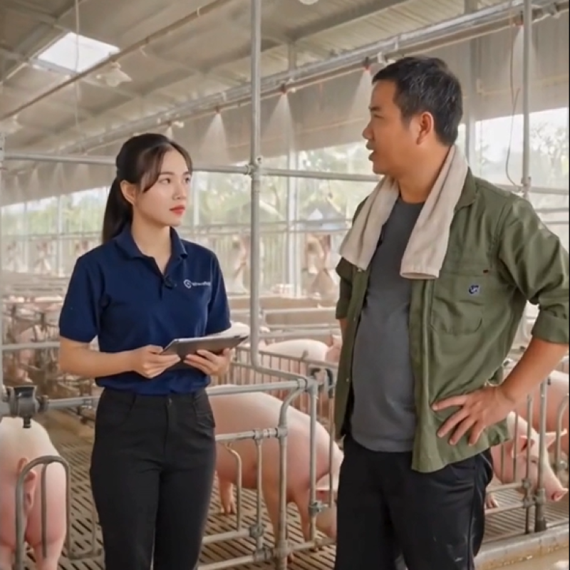 Hướng dẫn chăm sóc heo mùa nắng nóng