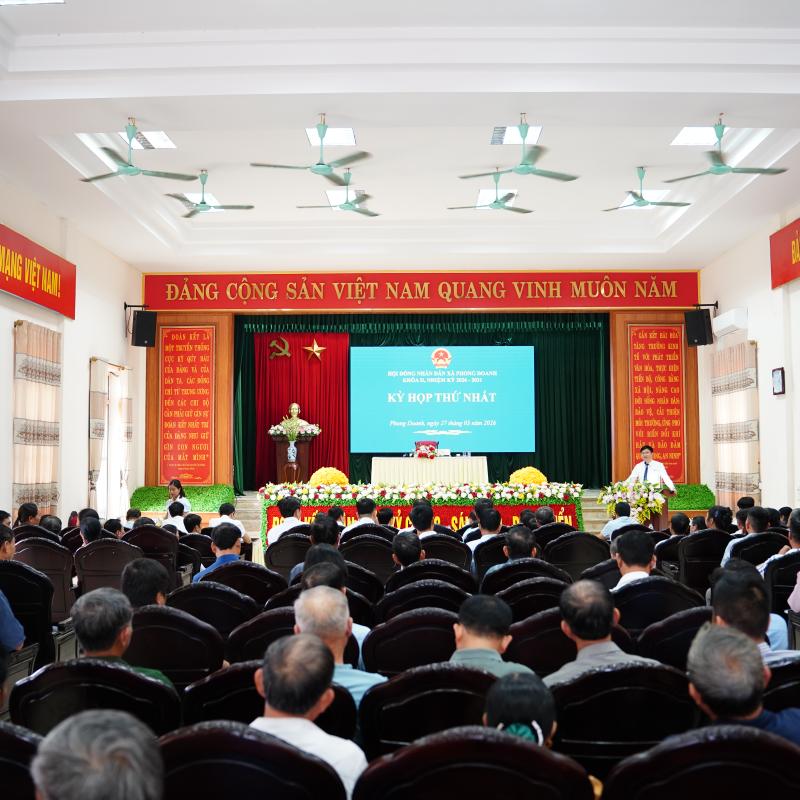 HĐND XÃ PHONG DOANH TỔ CHỨC KỲ HỌP THỨ NHẤT, KHÓA II, NHIỆM KỲ 2026 – 2031