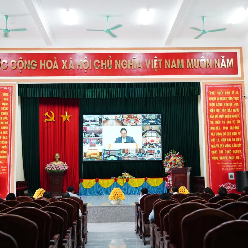 XÃ PHONG DOANH THAM DỰ HỘI NGHỊ TRỰC TUYẾN VỀ PHÒNG, CHỐNG THIÊN TAI.