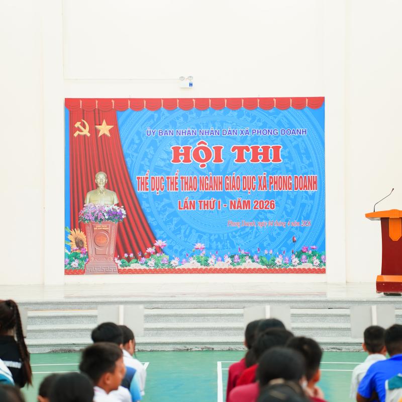 SÔI NỔI HỘI THI THỂ DỤC THỂ THAO NGÀNH GIÁO DỤC XÃ PHONG DOANH LẦN THỨ I NĂM 2026