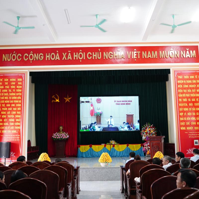 PHONG DOANH THAM DỰ HỘI NGHỊ TRỰC TUYẾN VỀ TỔNG KẾT CÔNG TÁC PHÒNG, CHỐNG THIÊN TAI