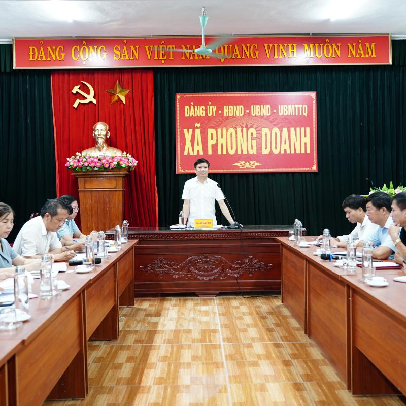 ĐẢNG ỦY XÃ PHONG DOANH TỔ CHỨC HỘI NGHỊ BAN THƯỜNG VỤ LẦN THỨ XXIX, NHIỆM KỲ 2025 - 2030