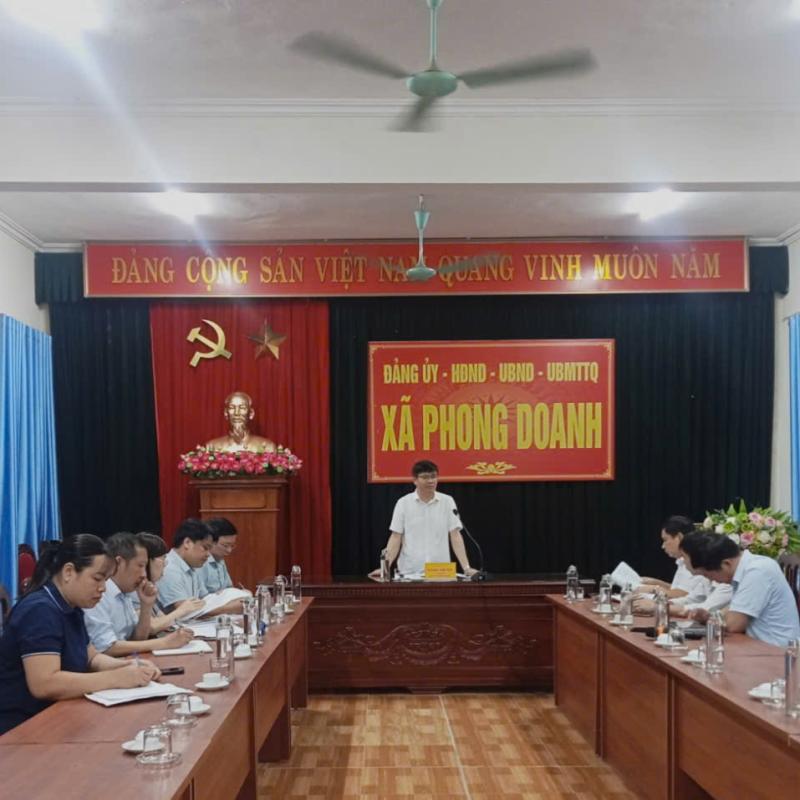 HỘI NGHỊ BAN THƯỜNG VỤ ĐẢNG ỦY XÃ PHONG DOANH LẦN THỨ XXIII (KHÓA I), NHIỆM KỲ 2025–2030