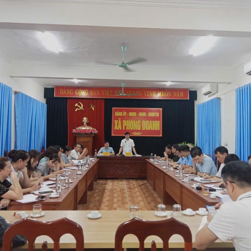 ĐẢNG ỦY XÃ PHONG DOANH TỔ CHỨC HỘI NGHỊ BAN CHẤP HÀNH ĐẢNG BỘ XÃ LẦN THỨ XIV (KHÓA I, NHIỆM KỲ 2025 – 2030)