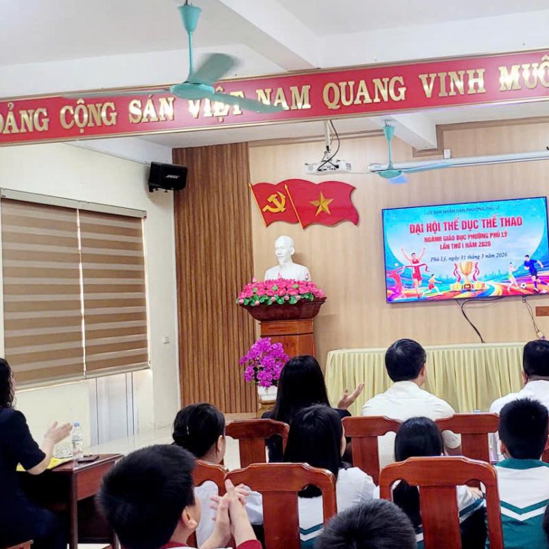 Khai mạc Đại hội Thể dục Thể thao ngành Giáo dục phường Phủ Lý lần thứ I, năm 2026