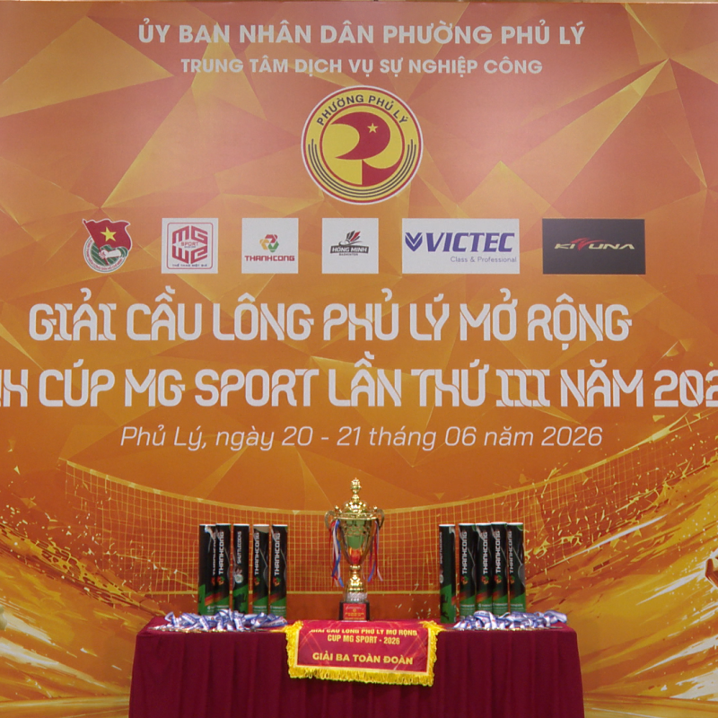Phường Phủ Lý sôi nổi Giải cầu lông thanh thiếu niên mở rộng tranh Cup MG Sport lần thứ III, năm 2026