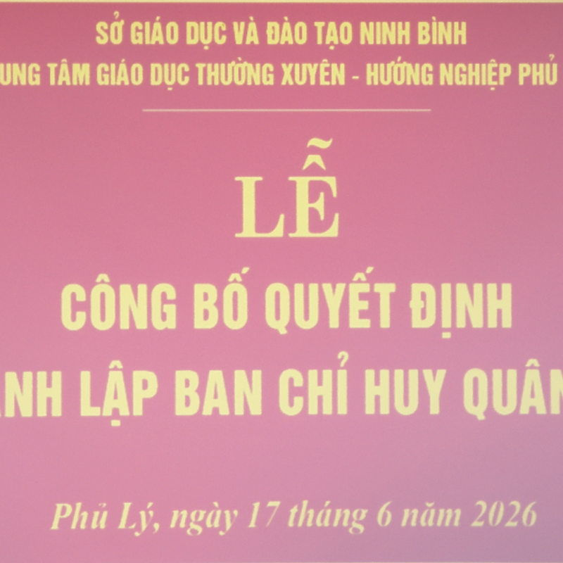 Xóc đĩa online - Dubai Palace Casino Giáo dục thường xuyên – hướng nghiệp Phủ Lý công bố quyết định thành lập Ban chỉ huy quân sự.
