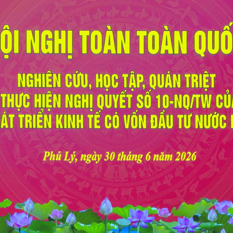 Phường Phủ Lý tham dự hội nghị toàn quốc nghiên cứu, học tập, quán triệt và triển khai thực hiện Nghị quyết số 10-NQ/TW