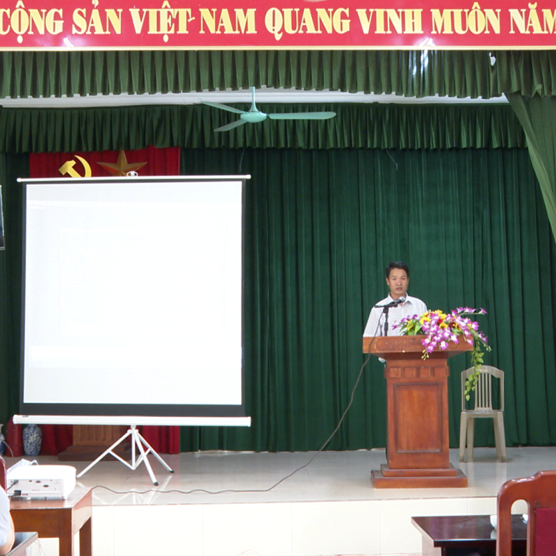 UBND phường Phủ Lý tổ chức giới thiệu về phạm vi, quy mô và phổ biến cơ chế chính sách bồi thường, hỗ trợ và tái định cư khi nhà nước thu hồi đất để thực hiện Dự án.