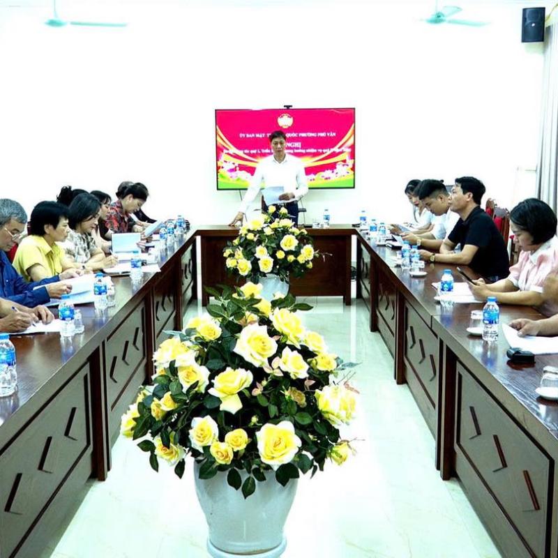 Ủy ban MTTQ Việt Nam phường Phù Vân tổ chức Hội nghị sơ kết công tác Mặt trận quý I, triển khai phương hướng, nhiệm vụ quý II năm 2026.
