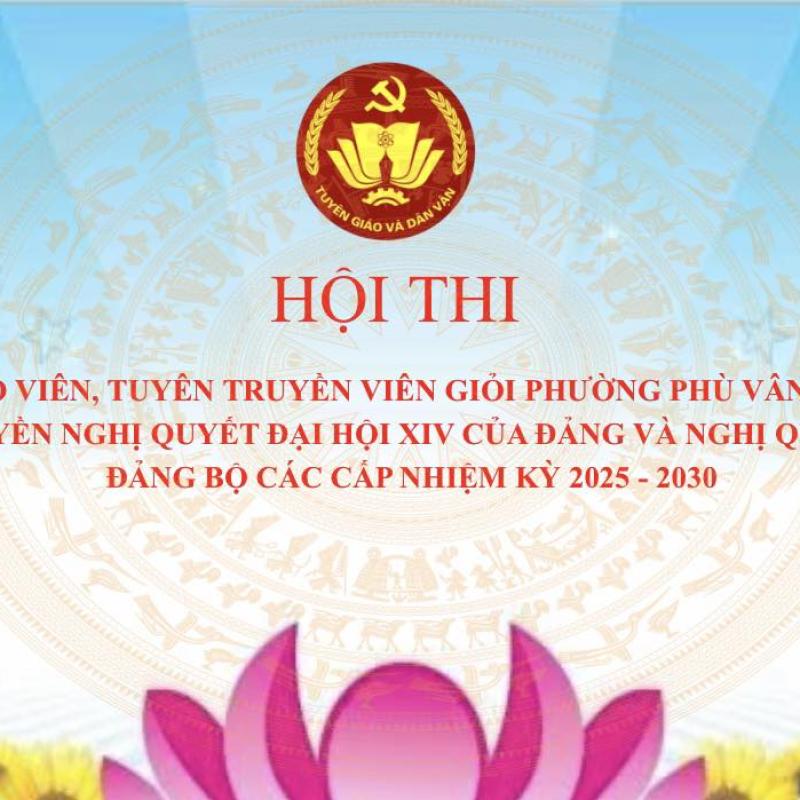 Phường Phù Vân triển khai Kế hoạch hội thi Báo cáo viên, tuyên truyền viên giỏi năm 2026.