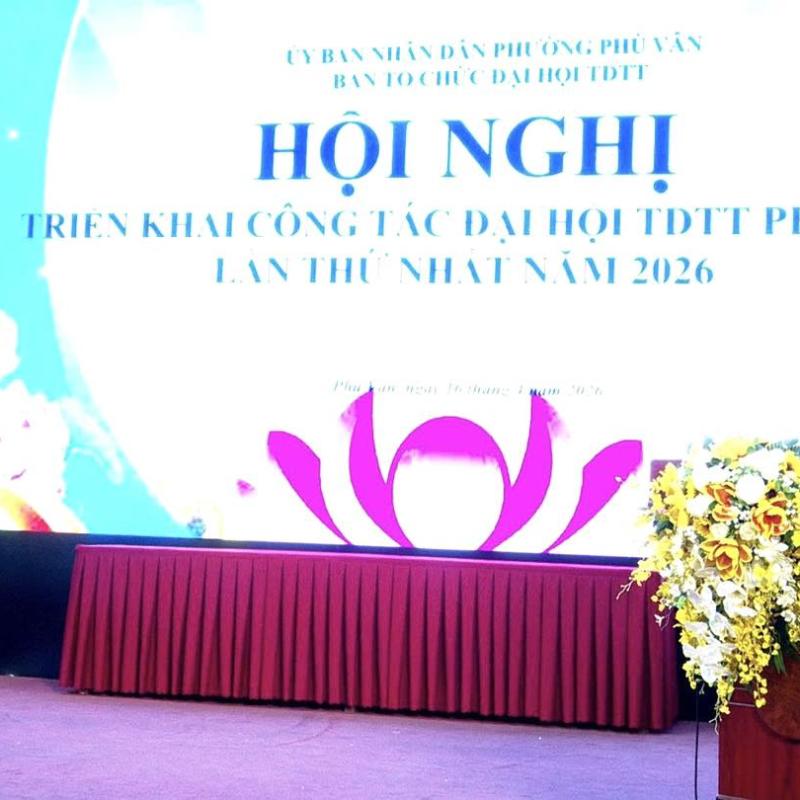 Phường Phù Vân tổ chức Hội nghị triển khai Kế hoạch tổ chức Đại hội Thể dục Thể thao phường lần thứ I, năm 2026.