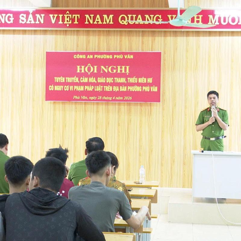 Hội nghị tuyên truyền, cảm hoá, giáo dục thanh thiếu niên hư có nguy cơ vi phạm pháp luật trên địa bàn