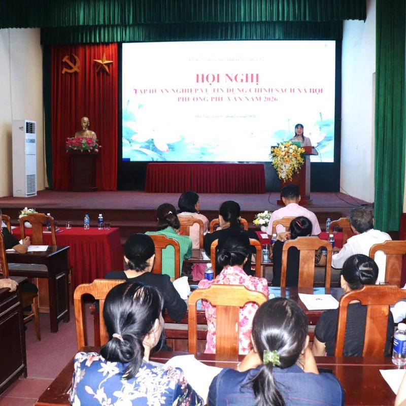Tập huấn nghiệp vụ tín dụng chính sách xã hội dành cho Ban quản lý các Tổ Tiết kiệm và Vay vốn trên địa bàn phường