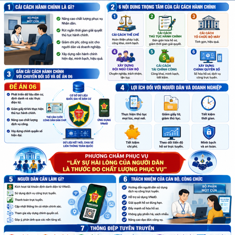 Cải cách hành chính - vì nhân dân phục vụ
