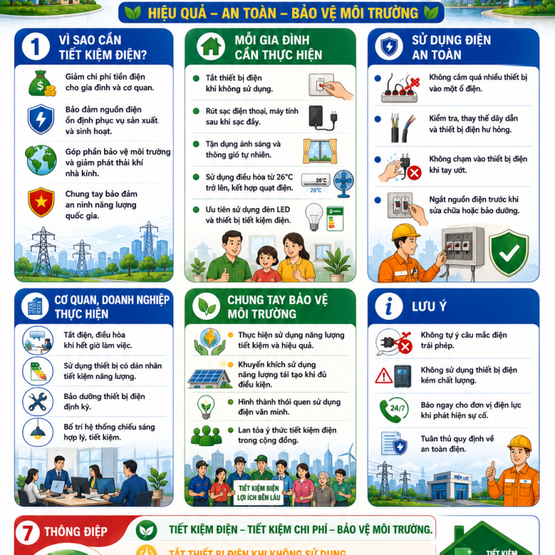 Sử dụng điện tiết kiệm