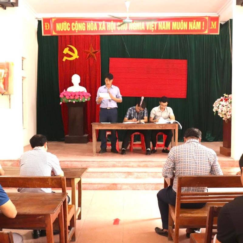 UBND phường Phù Vân tổ chức Hội nghị đối thoại giữa Ban cưỡng chế thu hồi đất với các hộ dân chưa chấp hành Quyết định thu hồi đất