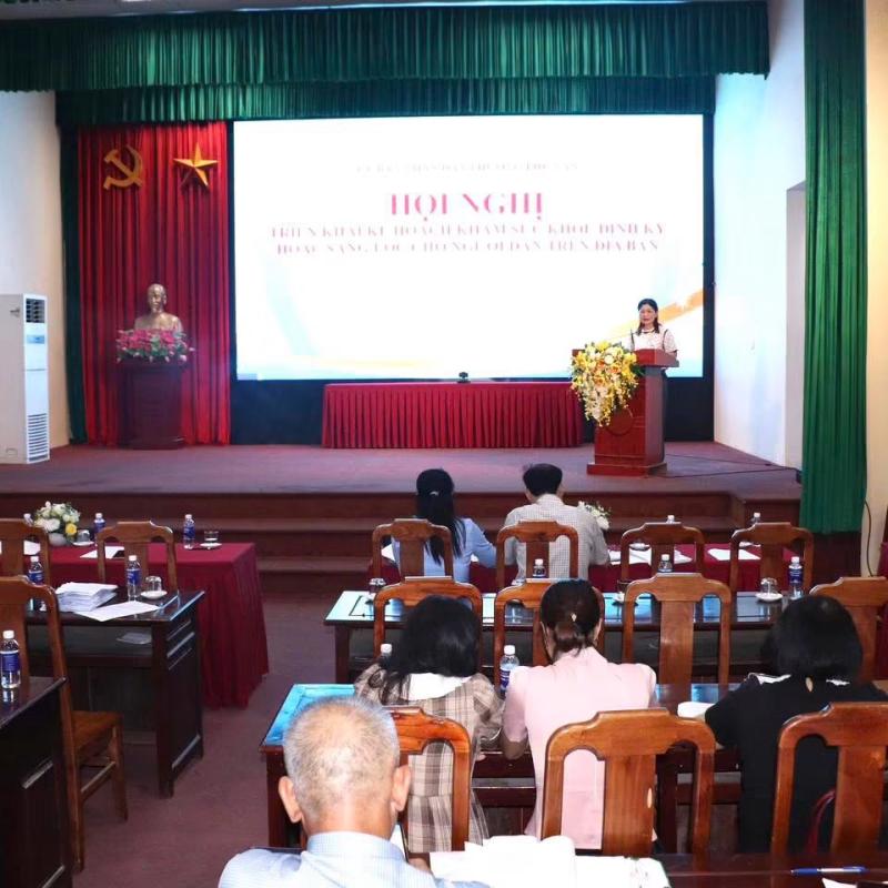 Hội nghị triển khai kế hoạch khám sức khỏe định kỳ hoặc khám sàng lọc cho người dân trên địa bàn phường.